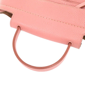美品 トッズ ウェーブラインミニバックパック レザー ピンク リュック ショルダー ハンドバッグ 0555【中古】TOD’S