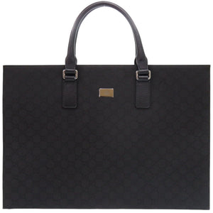 グッチ 190630 GGナイロン ブラック ビジネスバッグ 黒 0558【中古】GUCCI