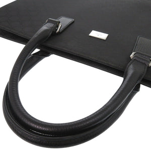グッチ 190630 GGナイロン ブラック ビジネスバッグ 黒 0558【中古】GUCCI