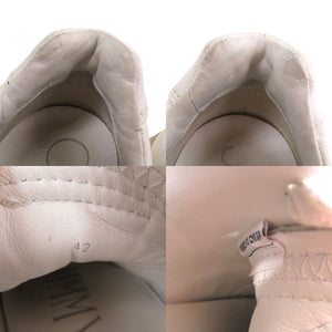 ジミーチュウ DIAMOND X STRAP ダイアモンド ストラップ ローカット スニーカー レザー ホワイト 0583【中古】JIMMY CHOO