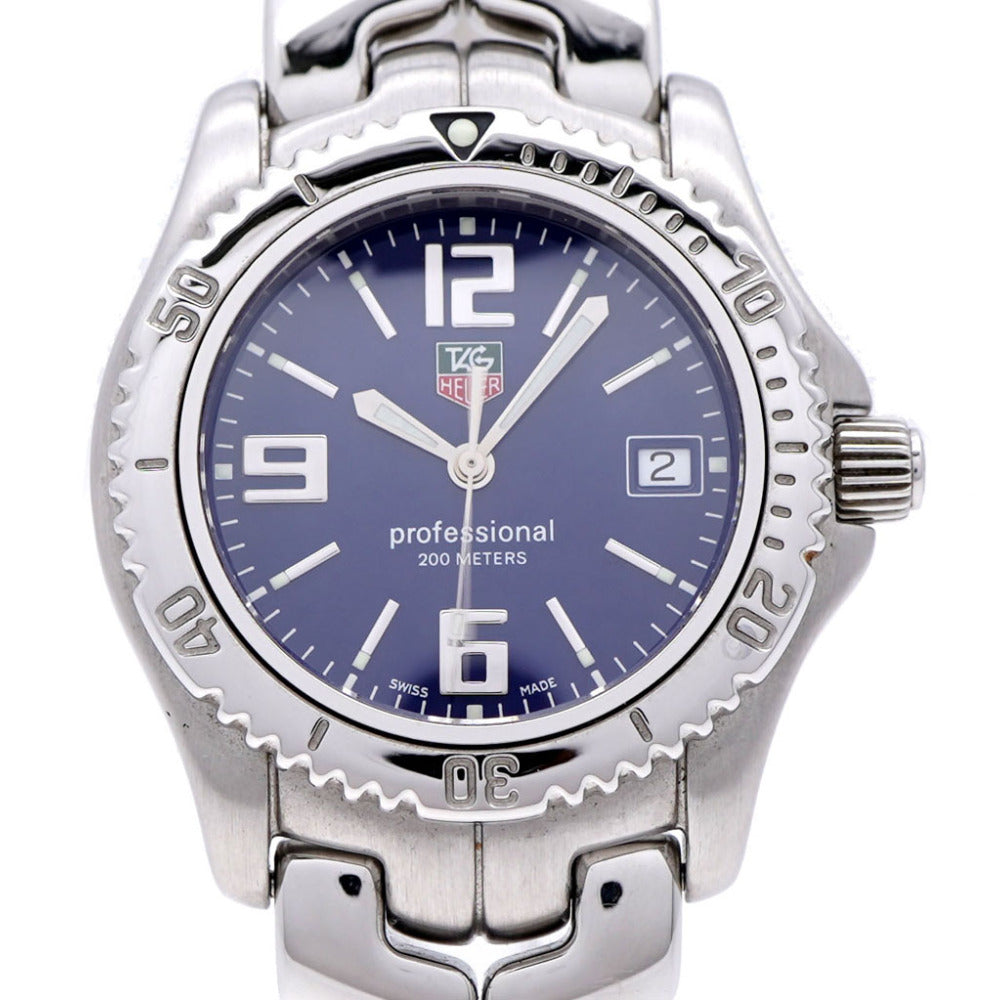 美品 タグホイヤー プロフェッショナル 200m WT1213 クオーツ 腕時計 SS ネイビー 0584【中古】TAG HEUER ボーイズ