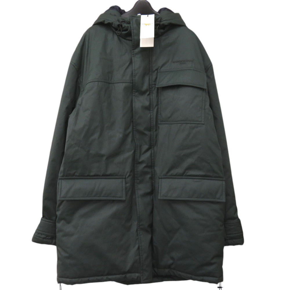 未使用品 メゾンキツネ フード付 コート モッズコート ジャケット HU02280WE0003 P390 HU02280WE0003 P390 ナイロン ダークグリーン 0599【中古】MAISON KITSUNE