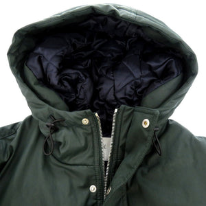 未使用品 メゾンキツネ フード付 コート モッズコート ジャケット HU02280WE0003 P390 HU02280WE0003 P390 ナイロン ダークグリーン 0599【中古】MAISON KITSUNE