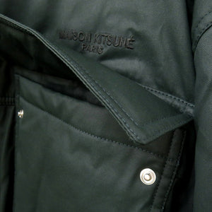 未使用品 メゾンキツネ フード付 コート モッズコート ジャケット HU02280WE0003 P390 HU02280WE0003 P390 ナイロン ダークグリーン 0599【中古】MAISON KITSUNE