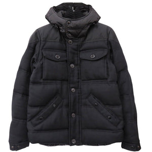 モンクレール REPUBLIQUE GIUBBOTTO リパブリック ダウンジャケット サイズ1 ウール ブラック 0607【中古】MONCLER