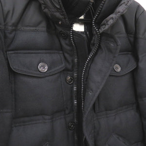 モンクレール REPUBLIQUE GIUBBOTTO リパブリック ダウンジャケット サイズ1 ウール ブラック 0607【中古】MONCLER