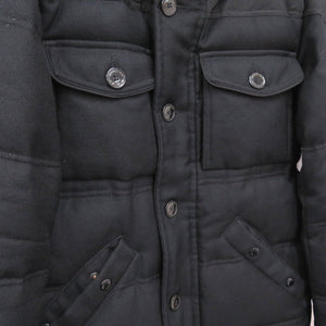 モンクレール REPUBLIQUE GIUBBOTTO リパブリック ダウンジャケット サイズ1 ウール ブラック 0607【中古】MONCLER