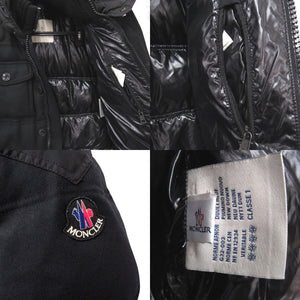 モンクレール REPUBLIQUE GIUBBOTTO リパブリック ダウンジャケット サイズ1 ウール ブラック 0607【中古】MONCLER