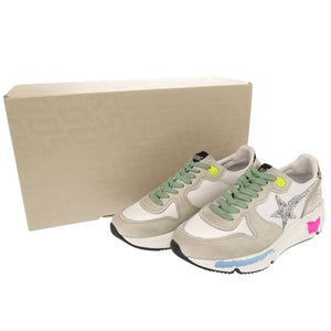 未使用品 ゴールデングース ランニングソール 星 ヒョウ柄 G36WS963 L8 サイズ36 レザー マルチカラー スニーカー 0608【中古】GOLDEN GOOSE