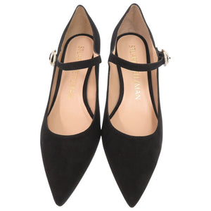 未使用品 スチュアートワイツマン スエード サイズ38 1/2 ブラック パンプス 0612【中古】STUART WEITZMAN