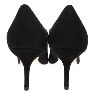 未使用品 スチュアートワイツマン スエード サイズ38 1/2 ブラック パンプス 0612【中古】STUART WEITZMAN