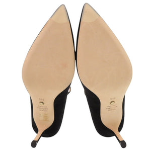 未使用品 スチュアートワイツマン スエード サイズ38 1/2 ブラック パンプス 0612【中古】STUART WEITZMAN