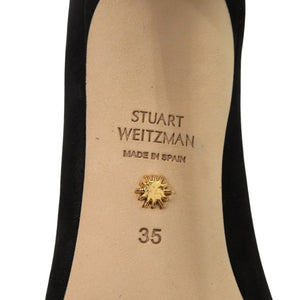 未使用品 スチュアートワイツマン スエード サイズ35 ブラック パンプス 0613【中古】STUART WEITZMAN