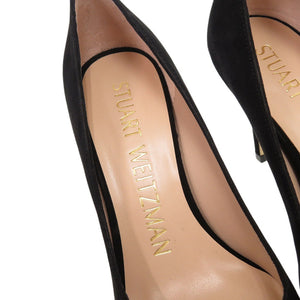 未使用品 スチュアートワイツマン スエード サイズ35 ブラック パンプス 0613【中古】STUART WEITZMAN