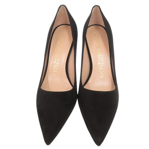 未使用品 スチュアートワイツマン スエード サイズ35 1/2 ブラック パンプス 黒 0614【中古】STUART WEITZMAN