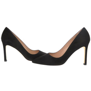 未使用品 スチュアートワイツマン スエード サイズ35 1/2 ブラック パンプス 黒 0614【中古】STUART WEITZMAN