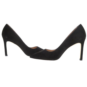 未使用品 スチュアートワイツマン スエード サイズ35 1/2 ブラック パンプス 黒 0614【中古】STUART WEITZMAN
