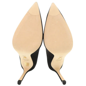 未使用品 スチュアートワイツマン スエード サイズ35 1/2 ブラック パンプス 黒 0614【中古】STUART WEITZMAN