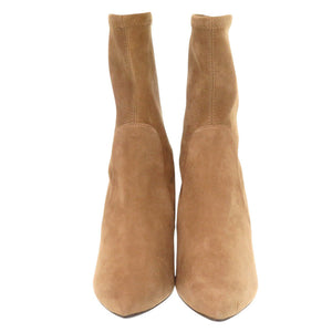 新品同様 スチュアートワイツマン レザー ブラウン ショートブーツ 茶 0616【中古】STUART WEITZMAN