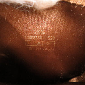 新品同様 スチュアートワイツマン レザー ブラウン ショートブーツ 茶 0616【中古】STUART WEITZMAN