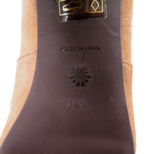 新品同様 スチュアートワイツマン レザー ブラウン ショートブーツ 茶 0616【中古】STUART WEITZMAN