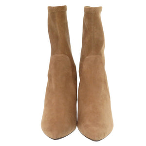 新品同様 スチュアートワイツマン レザー ブラウン ショートブーツ 茶 0617【中古】STUART WEITZMAN