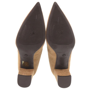 新品同様 スチュアートワイツマン レザー ブラウン ショートブーツ 茶 0617【中古】STUART WEITZMAN