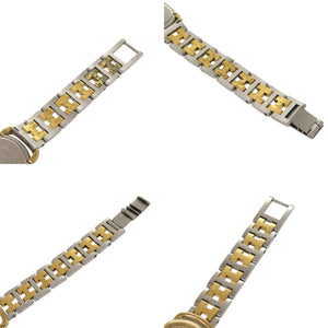 エルメス ラリー RA1.220 アイボリー文字盤 SS ゴールド シルバー クオーツ 腕時計 0655【中古】HERMES