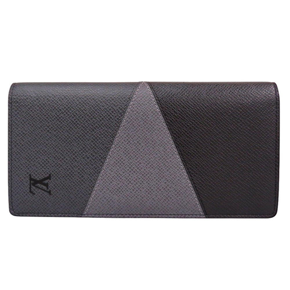 新品同様 ルイ ヴィトン ポルトフォイユ プラザNM タイガ M30715 グレー 長財布 LV 0669【中古】LOUIS VUITTON