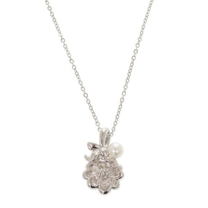 新品同様 ミキモト シルバー パール ネックレス 0675【中古】MIKIMOTO