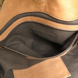 美品 ファロルニ キャンバス イントレチャート トートバッグ ブラウン キャンバス ブラウン 0676【中古】FALORNI