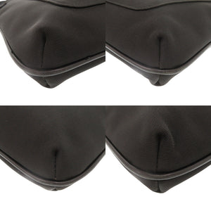 美品 グッチ 122793 キャンバス レザー ブラック ショルダーバッグ 黒 0717【中古】GUCCI