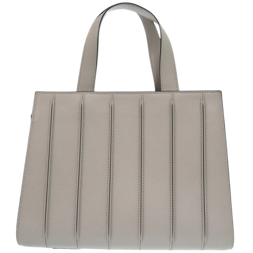 新品同様 マックスマーラ レザー グレー ハンドバッグ 0718【中古】MAX MARA