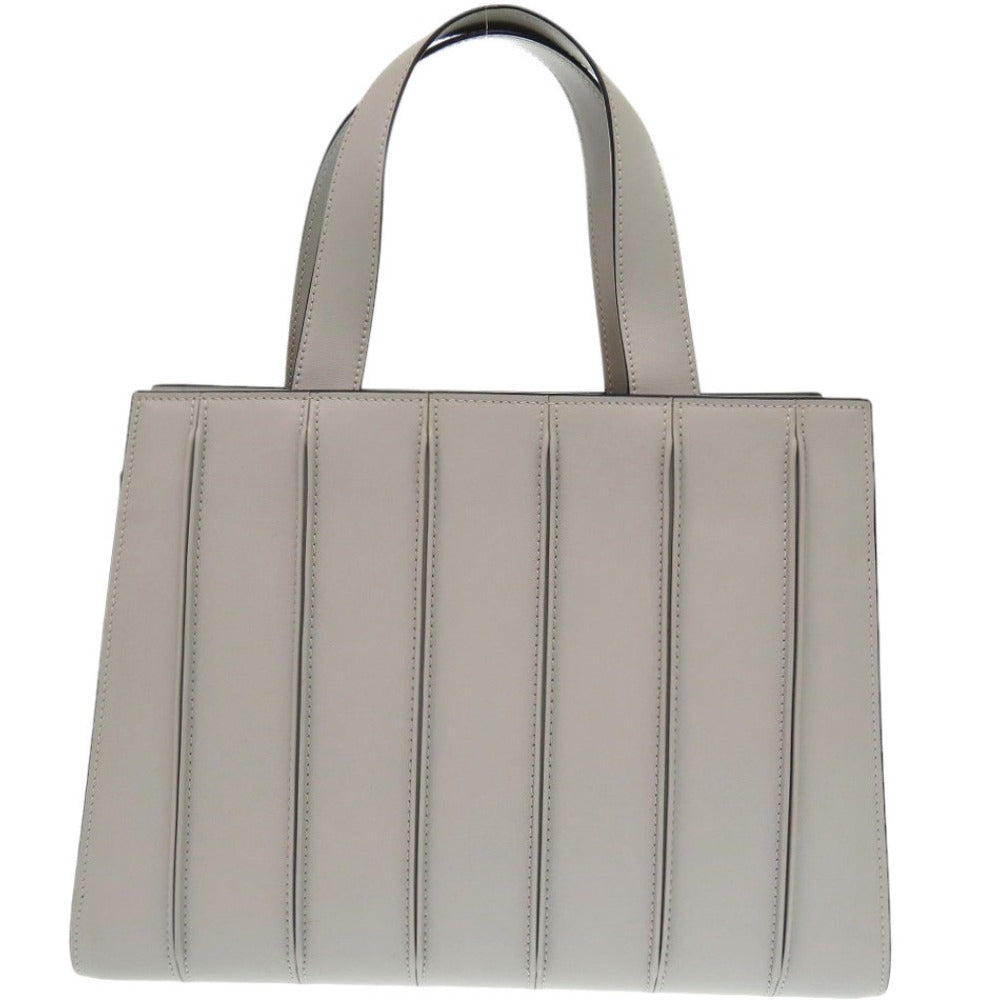 新品同様 マックスマーラ レザー グレー ハンドバッグ 0718【中古】MAX MARA