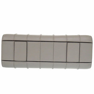 新品同様 マックスマーラ レザー グレー ハンドバッグ 0718【中古】MAX MARA