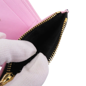 未使用品 マルニ レザー パープル/ピンク/ホワイト PEMO0054U1 二つ折り財布 紫 0724【中古】MARNI