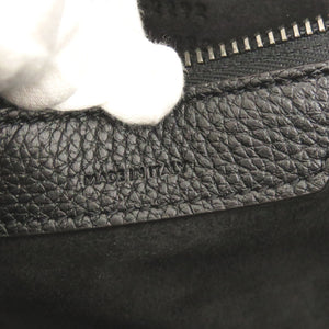 美品 セリーヌ マイクロ ラゲージ レザー ブラック ハンドバッグ 黒 0752【中古】CELINE