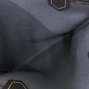 グッチ オールドグッチ シェリーライン マイクロGG 002-63-0048 PVC ブラック トートバッグ 黒 0769【中古】GUCCI