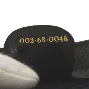 グッチ オールドグッチ シェリーライン マイクロGG 002-63-0048 PVC ブラック トートバッグ 黒 0769【中古】GUCCI