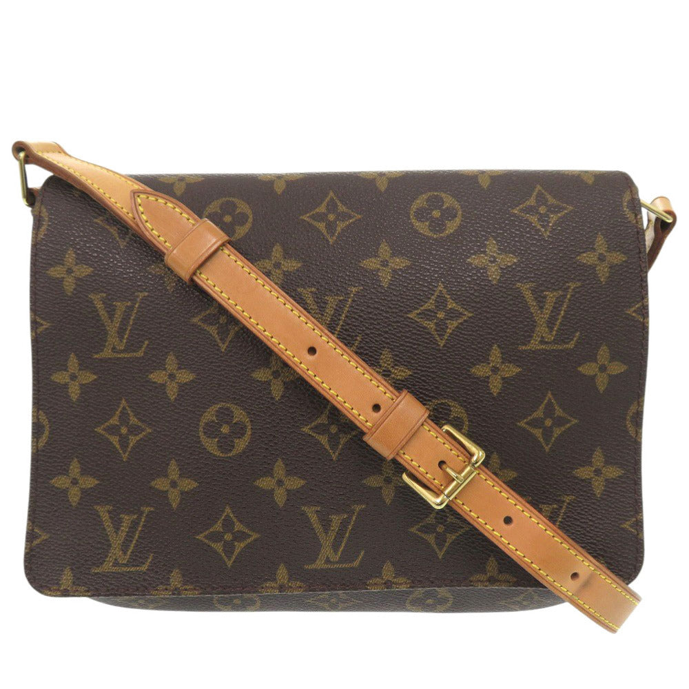 ルイ ヴィトン ミュゼットタンゴ ショートストラップ モノグラム M51257 ブラウン ショルダーバッグ LV 0772【中古】LOUIS VUITTON