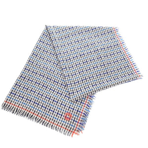 未使用品 エルメス カシミヤ/絹 マルチカラー ギンガムチェック スカーフ 0782【中古】HERMES