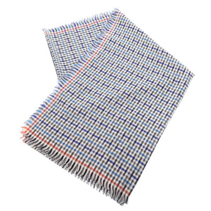 未使用品 エルメス カシミヤ/絹 マルチカラー ギンガムチェック スカーフ 0782【中古】HERMES