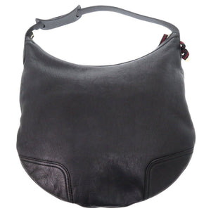 美品 グッチ 162882 レザー ブラック ワンショルダーバッグ 黒 0795【中古】GUCCI