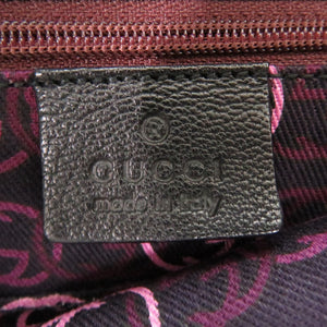 美品 グッチ 162882 レザー ブラック ワンショルダーバッグ 黒 0795【中古】GUCCI