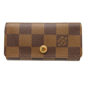 美品 ルイヴィトン ダミエ N62631 ブラウン 茶 4連 キーケース 0823【中古】LOUIS VUITTON