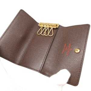 美品 ルイヴィトン ダミエ N62631 ブラウン 茶 4連 キーケース 0823【中古】LOUIS VUITTON
