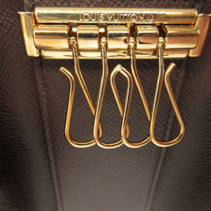 美品 ルイヴィトン ダミエ N62631 ブラウン 茶 4連 キーケース 0823【中古】LOUIS VUITTON