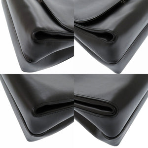 美品 サルヴァトーレ フェラガモ レザー ブラック DY-21 E447 ハンドバッグ 0882【中古】Salvatore Ferragamo