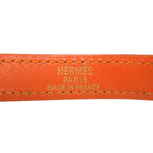 エルメス ケリー ドゥブルトゥール スイフト オレンジ ゴールド金具 □G刻印 ブレスレット 0902 【中古】 HERMES