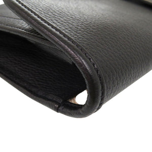 美品 エルメス ジジェGM クラッチバッグ セカンドバッグ ビジネスバッグ アルデンヌ ブラック 刻印不明 0909【中古】HERMES